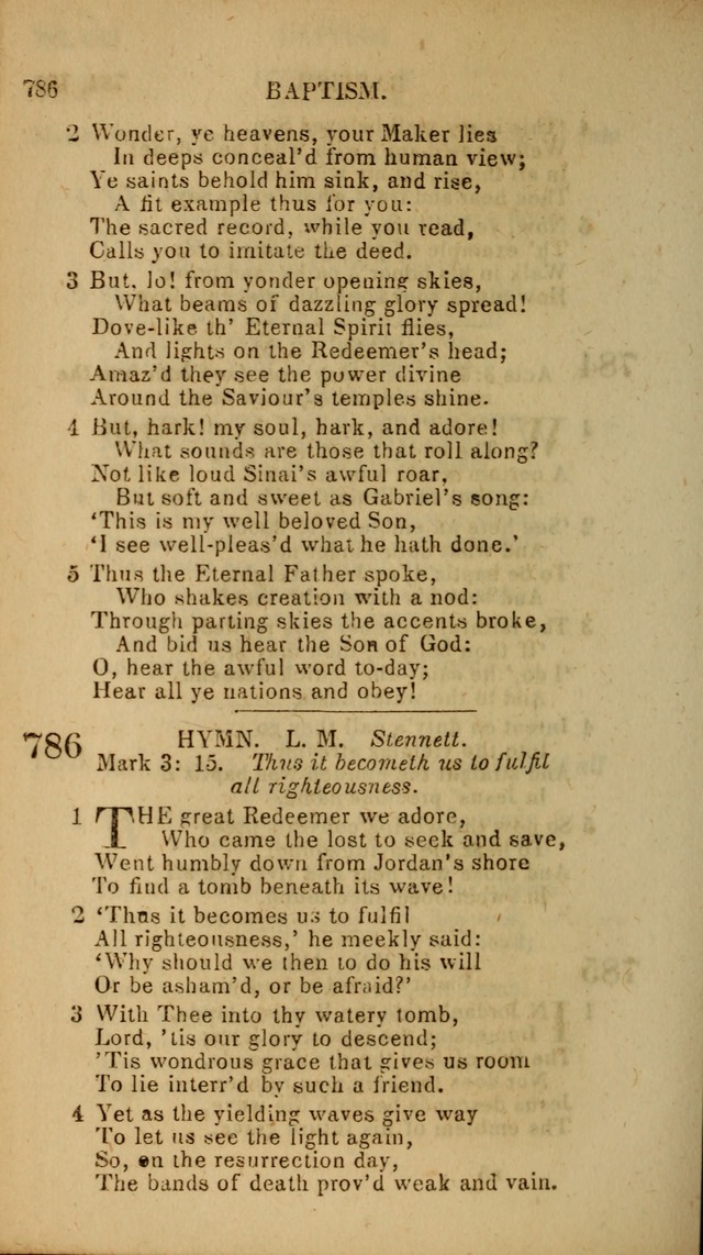 The Baptist Hymn Book: original and selected: in two parts page 458