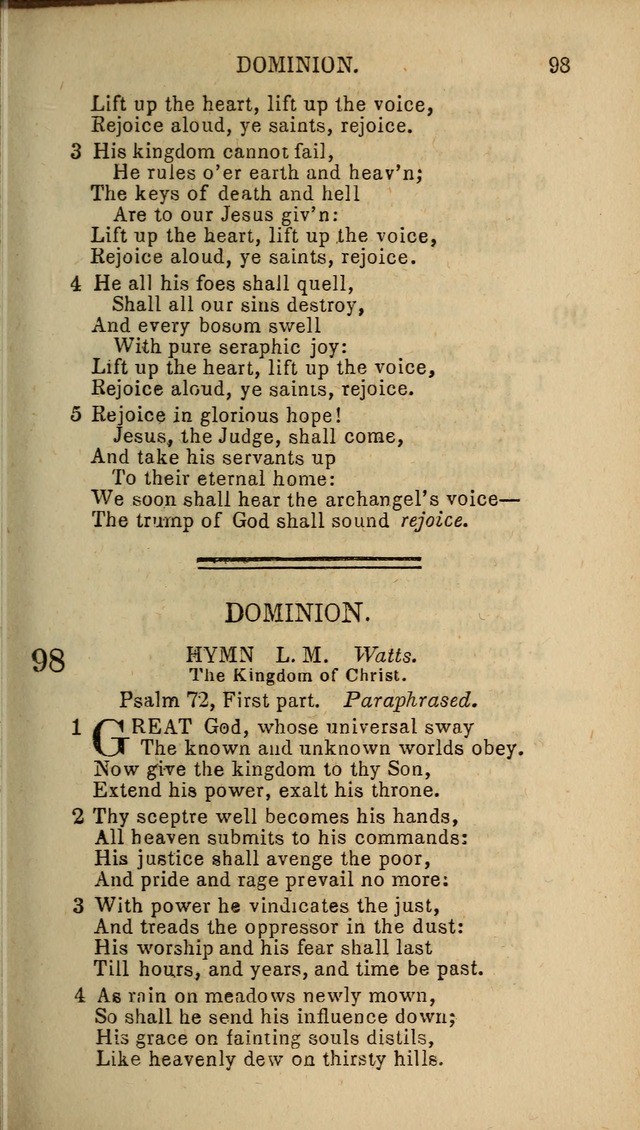 The Baptist Hymn Book: original and selected: in two parts page 61