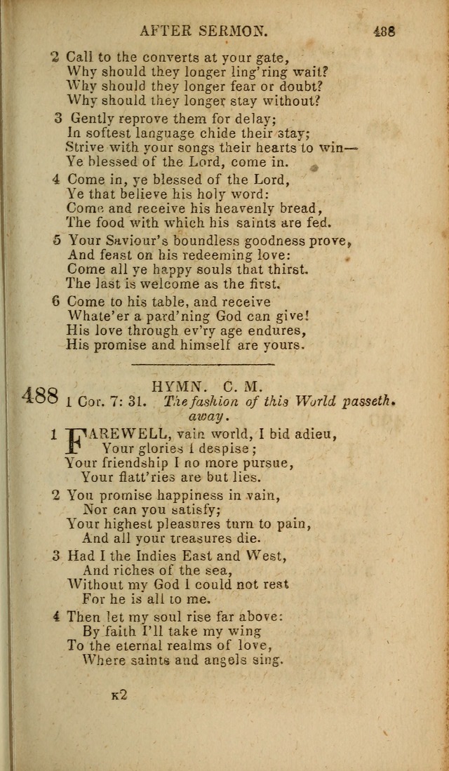 Baptist Hymn Book page 291