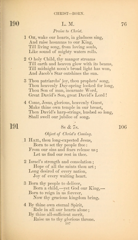 The Baptist Hymn Book page 107