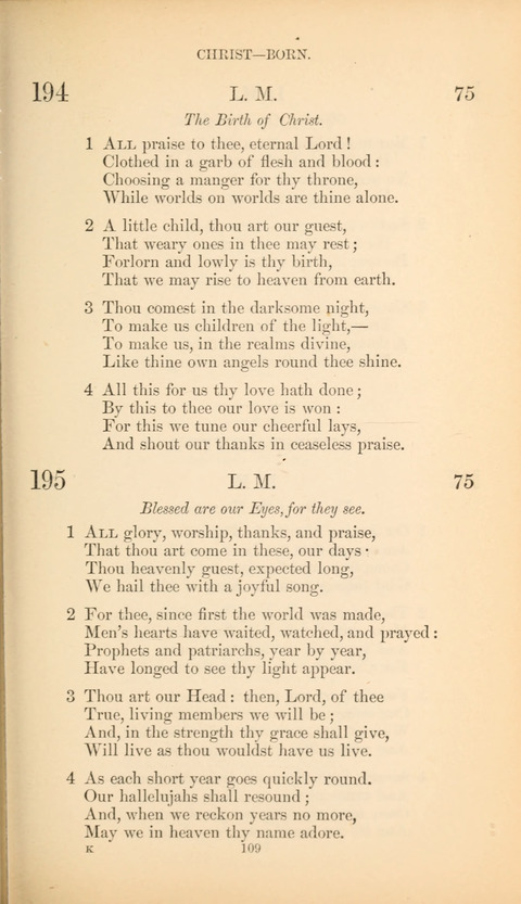 The Baptist Hymn Book page 109