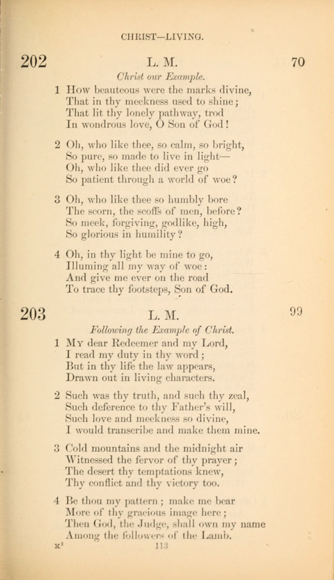 The Baptist Hymn Book page 113