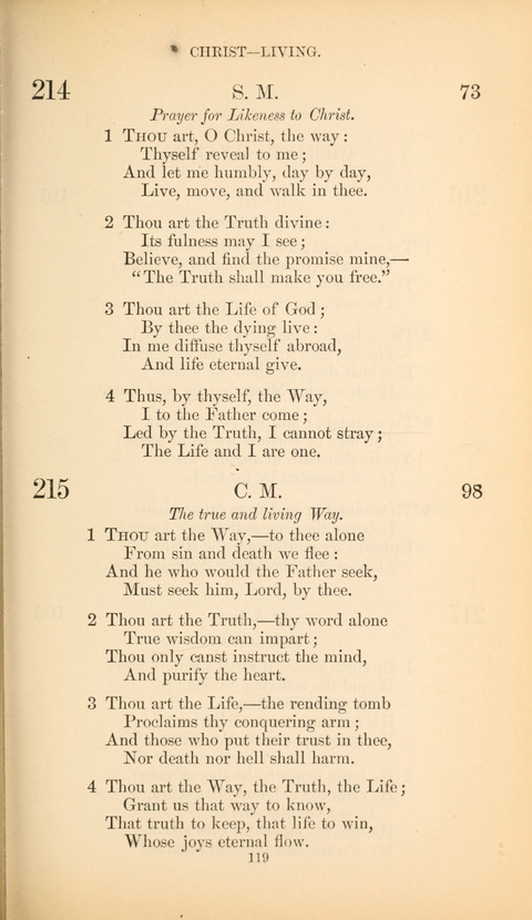 The Baptist Hymn Book page 119