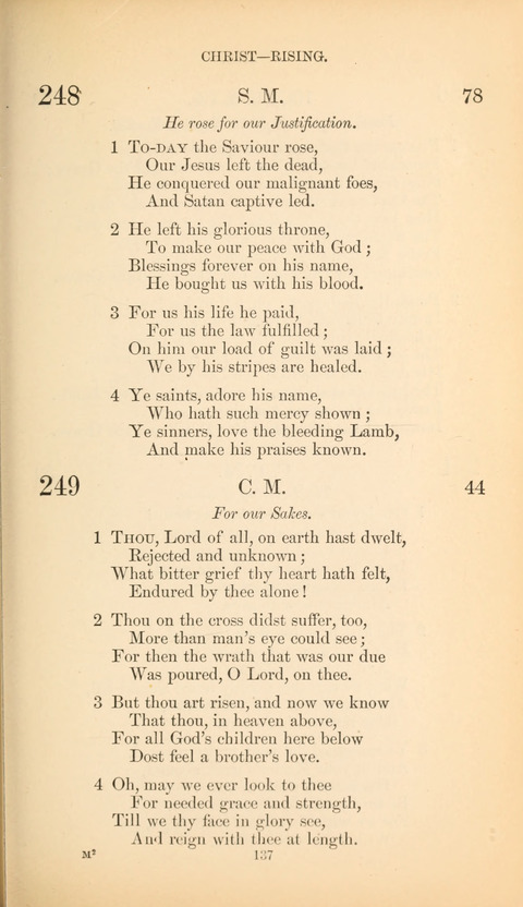 The Baptist Hymn Book page 137