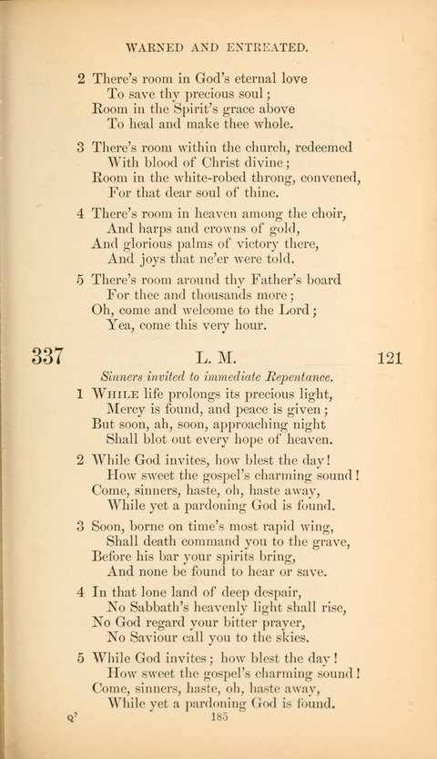 The Baptist Hymn Book page 185