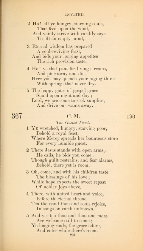 The Baptist Hymn Book page 201