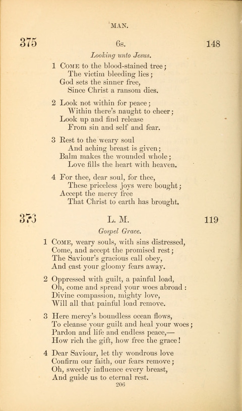 The Baptist Hymn Book page 206