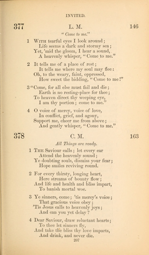 The Baptist Hymn Book page 207