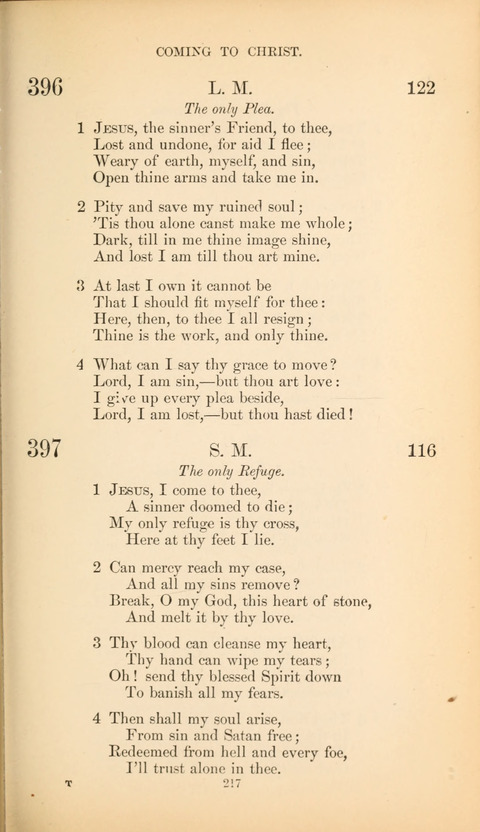 The Baptist Hymn Book page 217