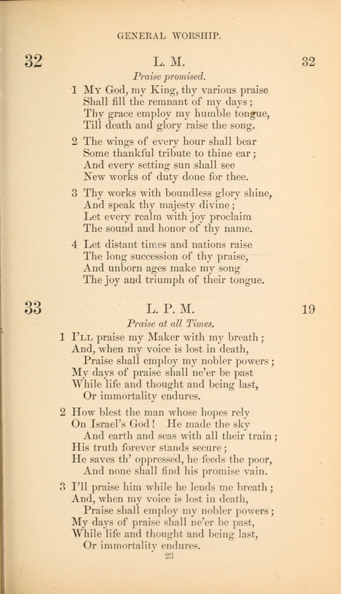 The Baptist Hymn Book page 23