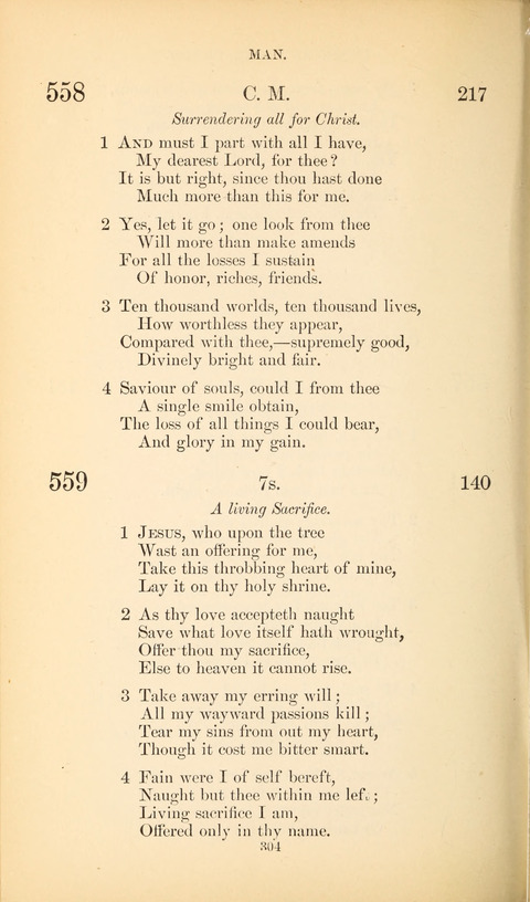 The Baptist Hymn Book page 304