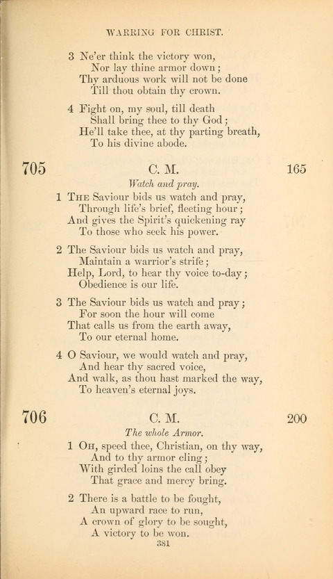 The Baptist Hymn Book page 381
