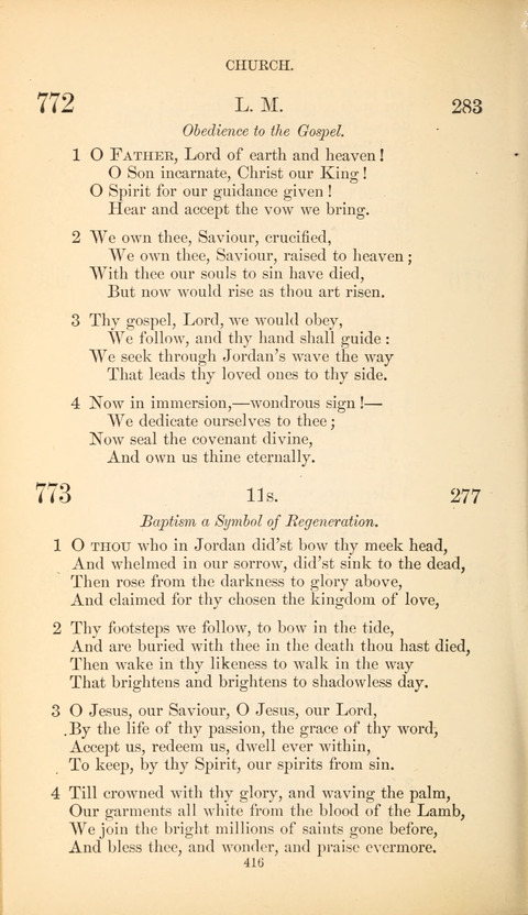 The Baptist Hymn Book page 416