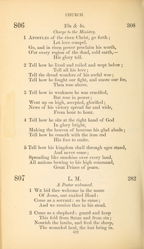 The Baptist Hymn Book page 432