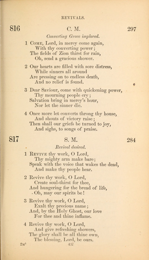 The Baptist Hymn Book page 437