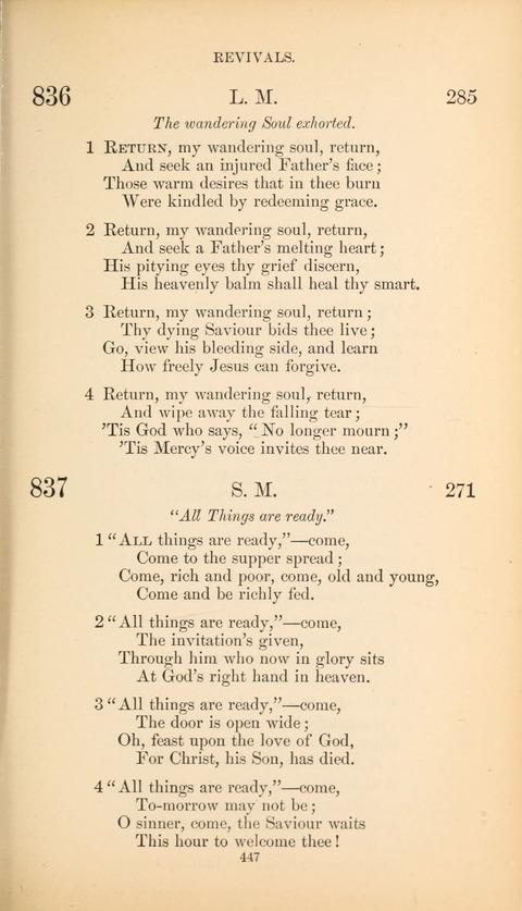 The Baptist Hymn Book page 447