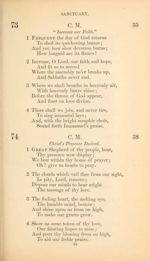 The Baptist Hymn Book page 45
