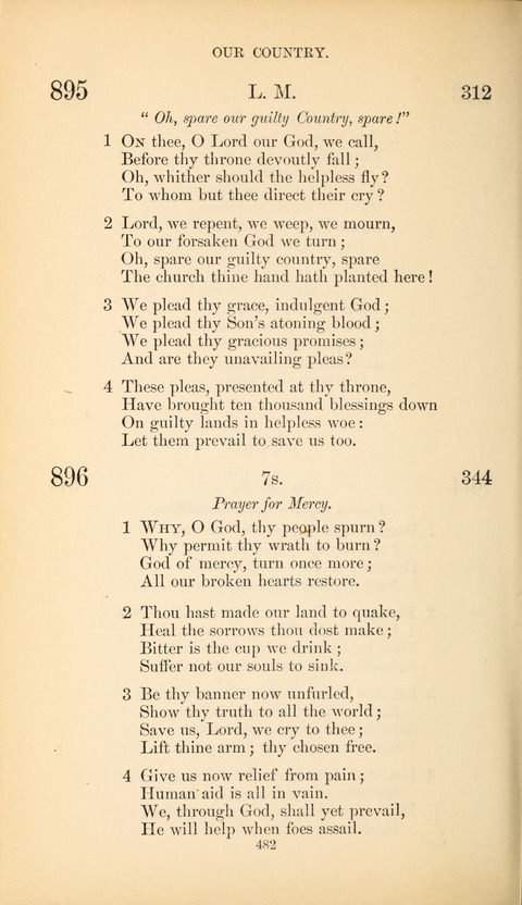 The Baptist Hymn Book page 482