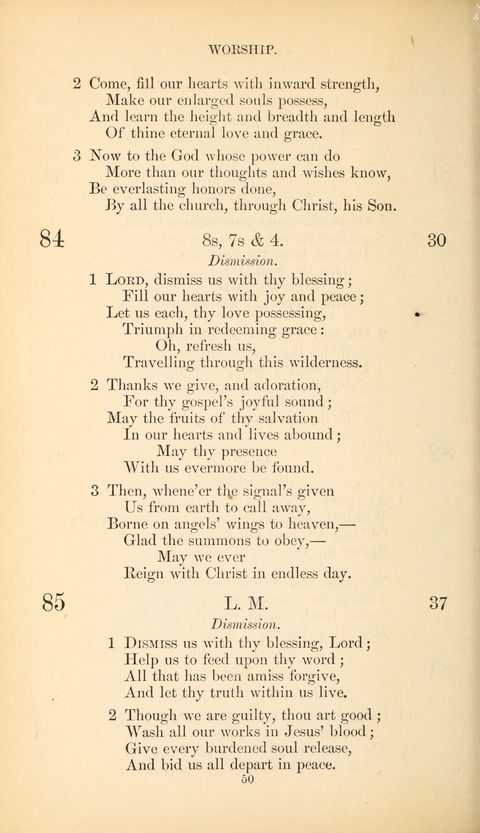 The Baptist Hymn Book page 50
