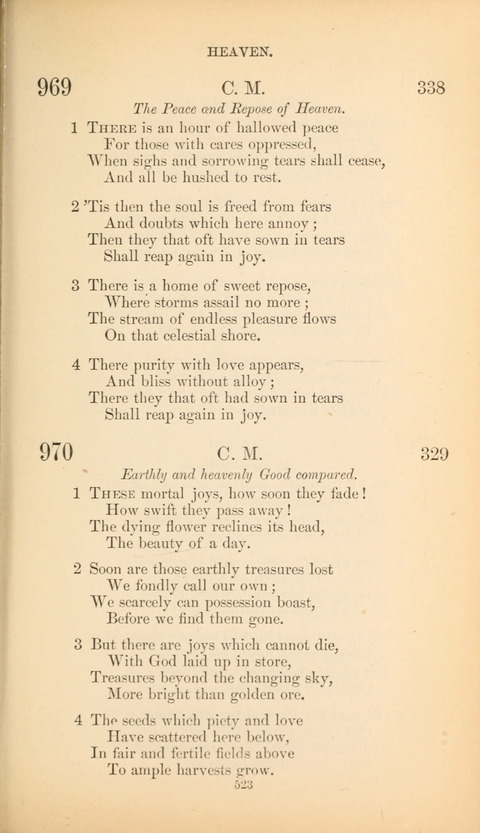 The Baptist Hymn Book page 523