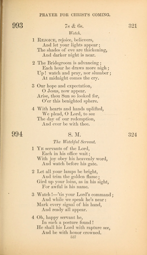 The Baptist Hymn Book page 537