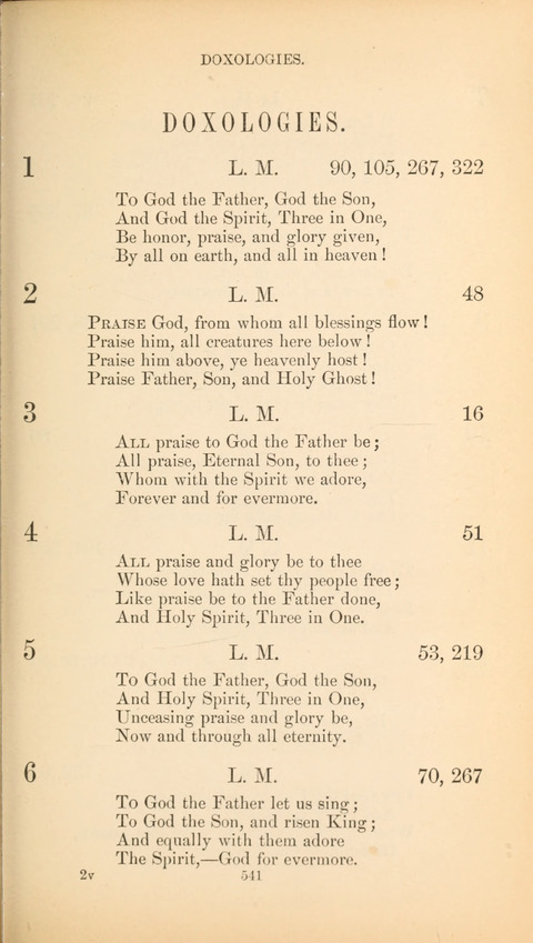 The Baptist Hymn Book page 541