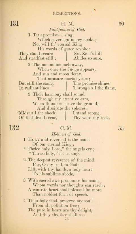 The Baptist Hymn Book page 75