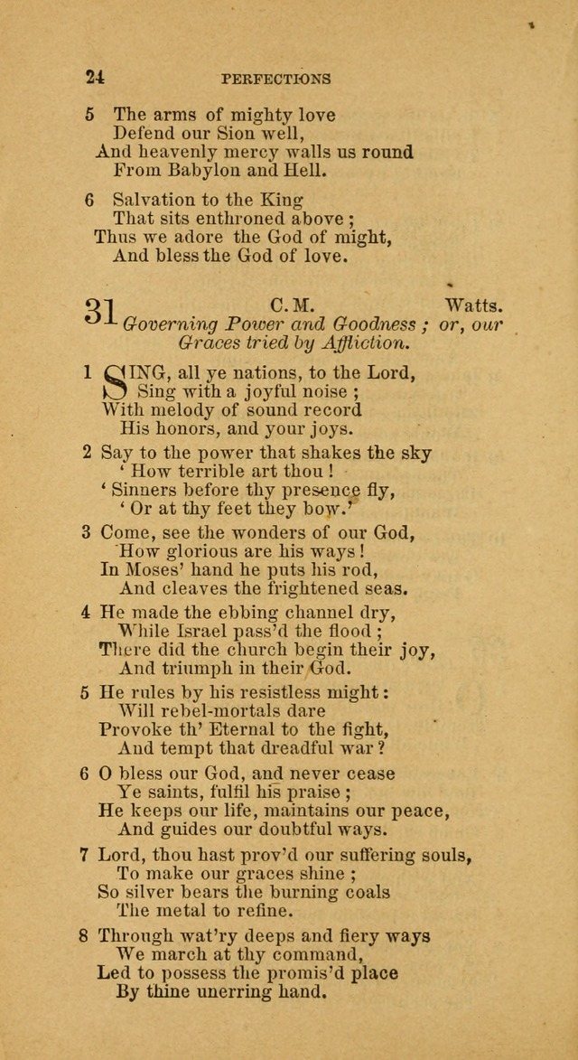 The Baptist Hymn Book: comprising a large and choice collection of psalms, hymns and spiritual songs, adapted to the faith and order of the Old School, or Primitive Baptists (2nd stereotype Ed.) page 24