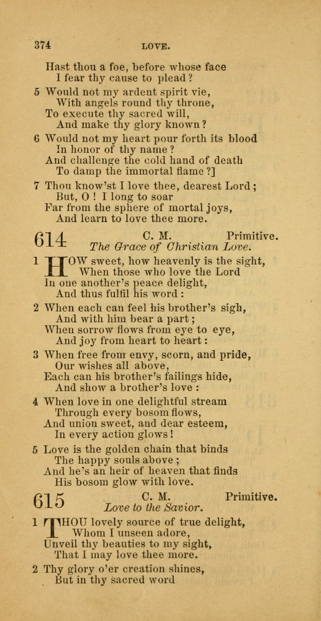 The Baptist Hymn Book: comprising a large and choice collection of psalms, hymns and spiritual songs, adapted to the faith and order of the Old School, or Primitive Baptists (2nd stereotype Ed.) page 376