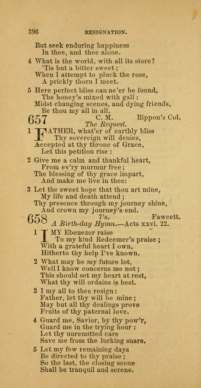 The Baptist Hymn Book: comprising a large and choice collection of psalms, hymns and spiritual songs, adapted to the faith and order of the Old School, or Primitive Baptists (2nd stereotype Ed.) page 398