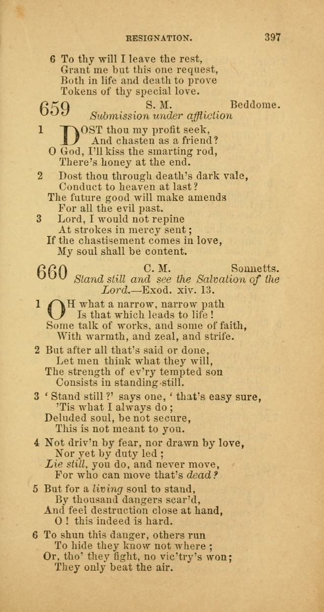 The Baptist Hymn Book: comprising a large and choice collection of psalms, hymns and spiritual songs, adapted to the faith and order of the Old School, or Primitive Baptists (2nd stereotype Ed.) page 399