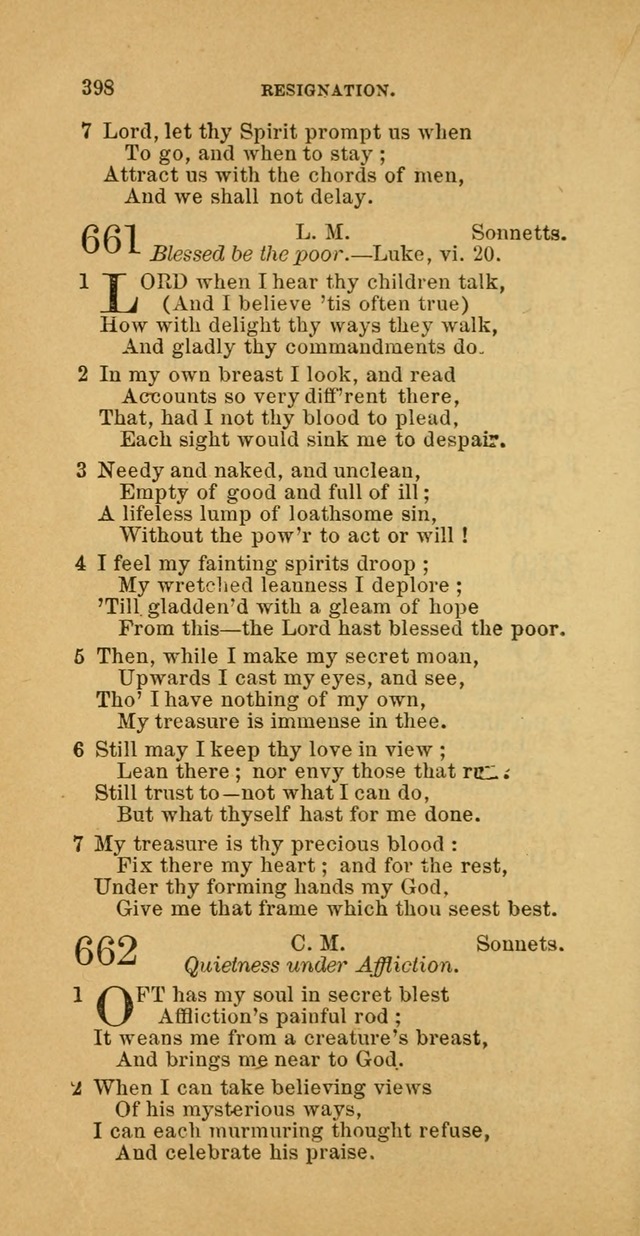 The Baptist Hymn Book: comprising a large and choice collection of psalms, hymns and spiritual songs, adapted to the faith and order of the Old School, or Primitive Baptists (2nd stereotype Ed.) page 400