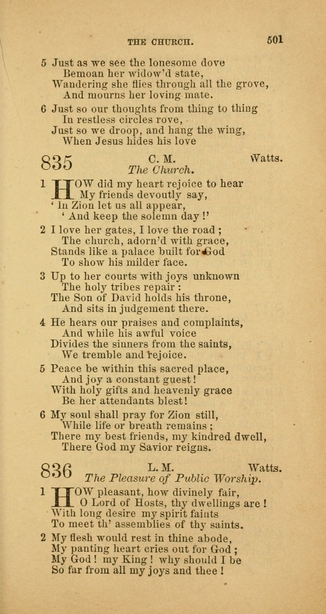 The Baptist Hymn Book: comprising a large and choice collection of psalms, hymns and spiritual songs, adapted to the faith and order of the Old School, or Primitive Baptists (2nd stereotype Ed.) page 503