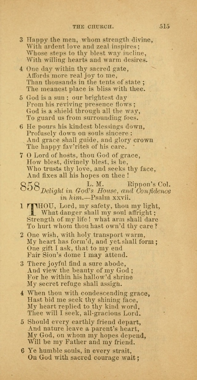 The Baptist Hymn Book: comprising a large and choice collection of psalms, hymns and spiritual songs, adapted to the faith and order of the Old School, or Primitive Baptists (2nd stereotype Ed.) page 517