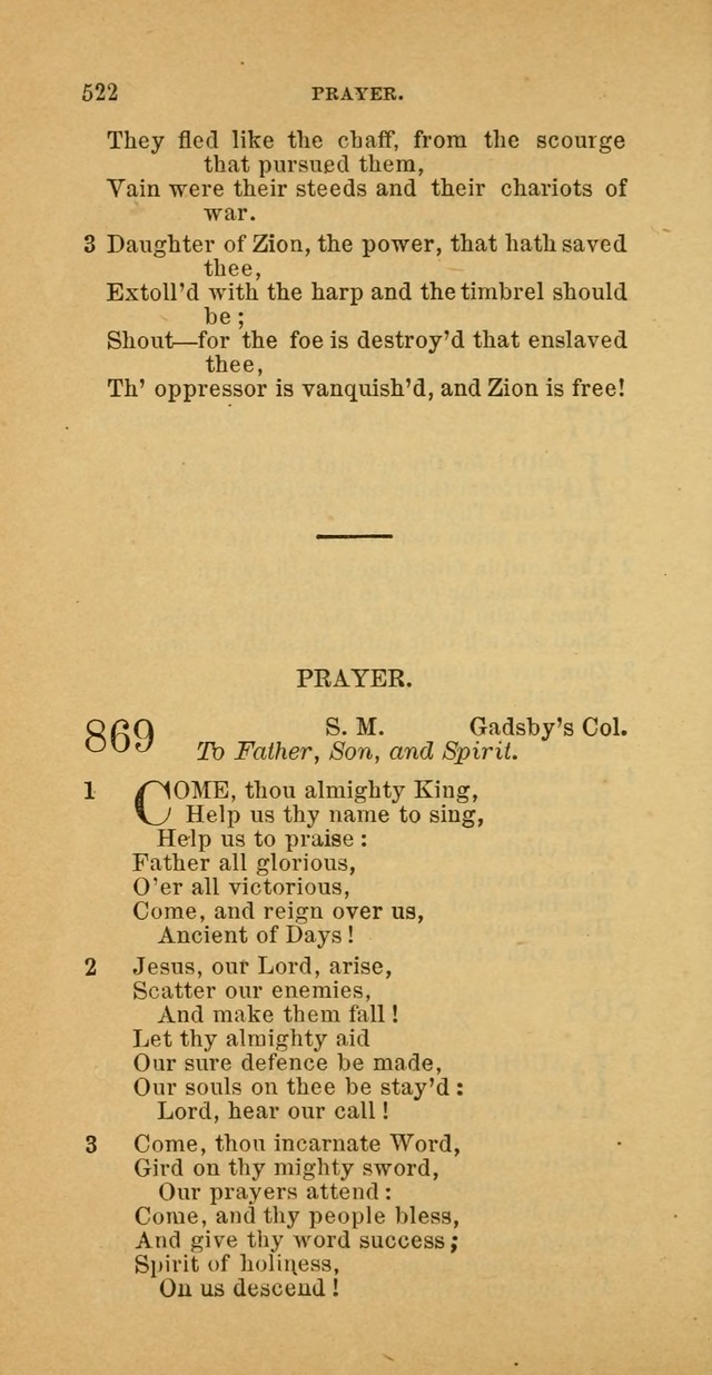 The Baptist Hymn Book: comprising a large and choice collection of psalms, hymns and spiritual songs, adapted to the faith and order of the Old School, or Primitive Baptists (2nd stereotype Ed.) page 524