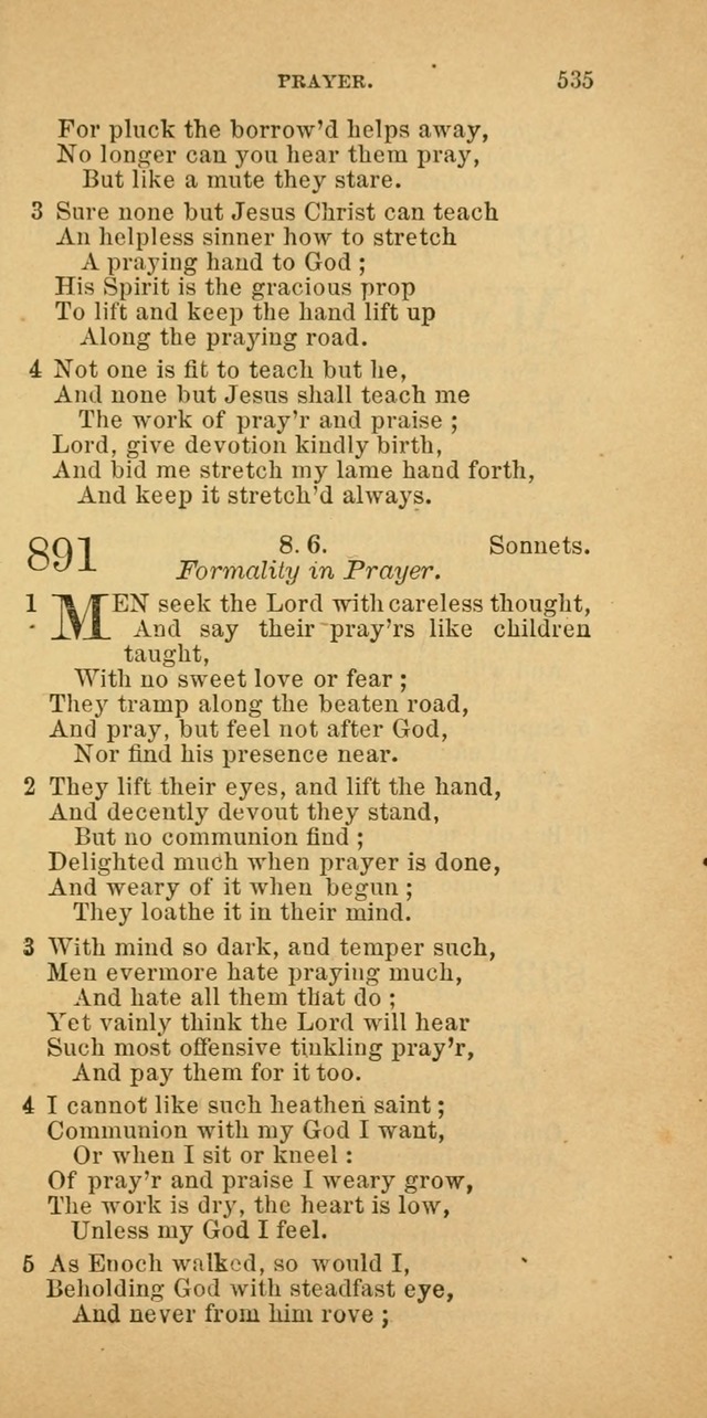 The Baptist Hymn Book: comprising a large and choice collection of psalms, hymns and spiritual songs, adapted to the faith and order of the Old School, or Primitive Baptists (2nd stereotype Ed.) page 537