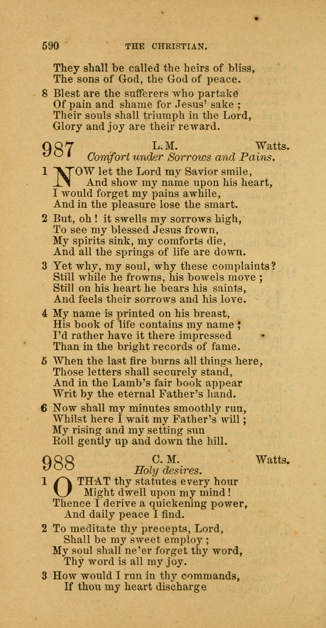 The Baptist Hymn Book: comprising a large and choice collection of psalms, hymns and spiritual songs, adapted to the faith and order of the Old School, or Primitive Baptists (2nd stereotype Ed.) page 592