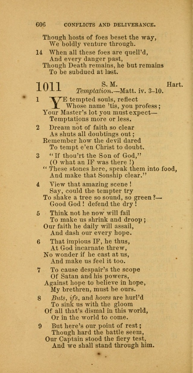 The Baptist Hymn Book: comprising a large and choice collection of psalms, hymns and spiritual songs, adapted to the faith and order of the Old School, or Primitive Baptists (2nd stereotype Ed.) page 608