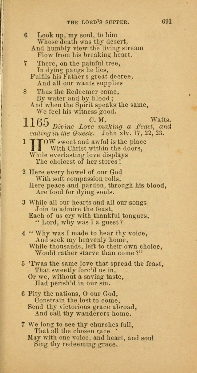 The Baptist Hymn Book: comprising a large and choice collection of psalms, hymns and spiritual songs, adapted to the faith and order of the Old School, or Primitive Baptists (2nd stereotype Ed.) page 693