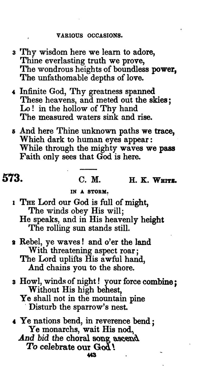 A Book of Hymns for Public and Private Devotion. (10th ed.) page 449