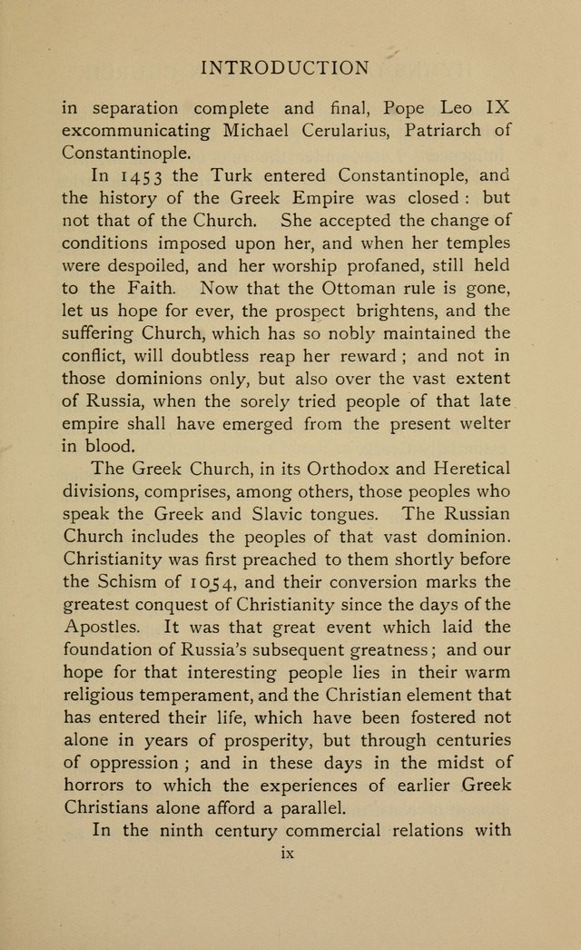 Hymns of the Russian Church: being translations, centos, and suggestions from the Greek office books with an introduction page xiii