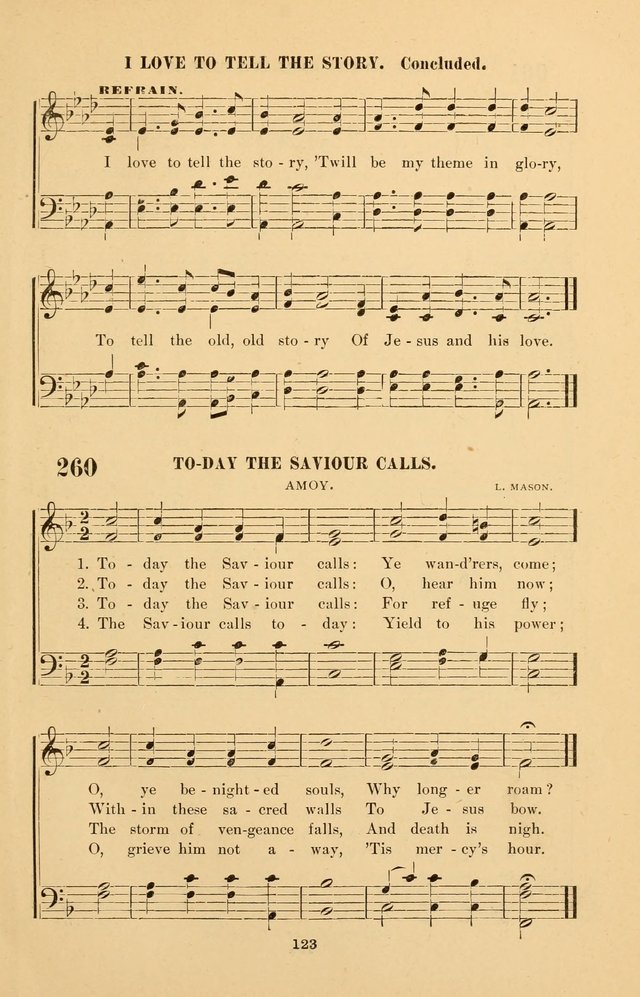 The Brethren Hymnody: with tunes for the sanctuary, Sunday-school, prayer meeting and home circle page 123