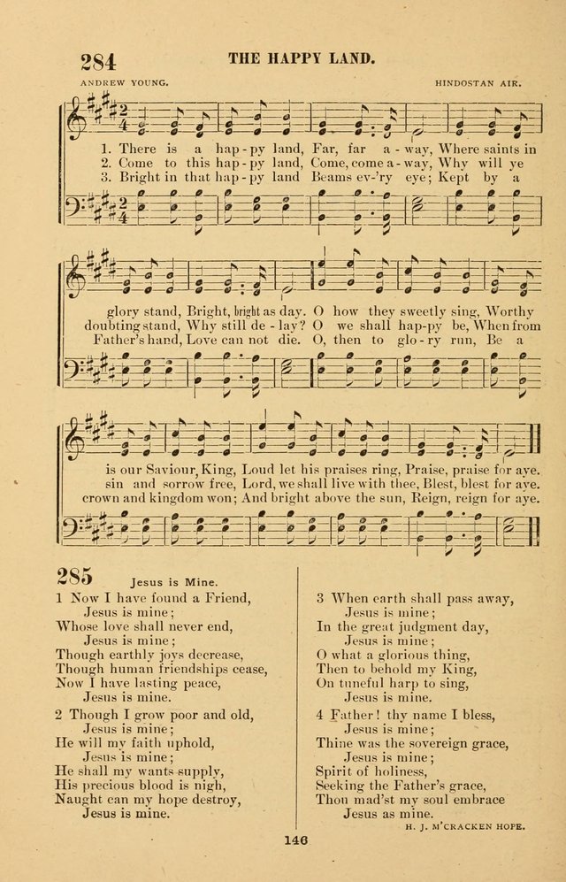 The Brethren Hymnody: with tunes for the sanctuary, Sunday-school, prayer meeting and home circle page 146