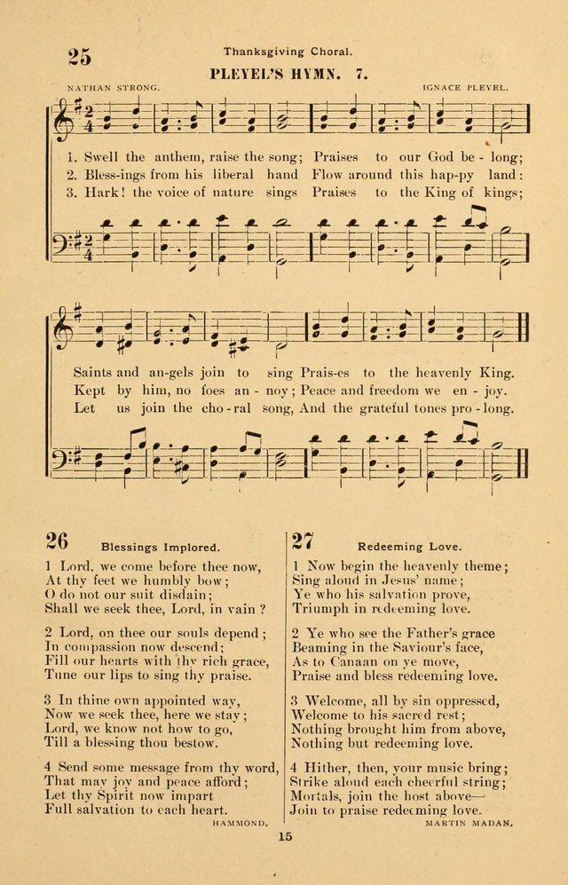 The Brethren Hymnody: with tunes for the sanctuary, Sunday-school, prayer meeting and home circle page 15