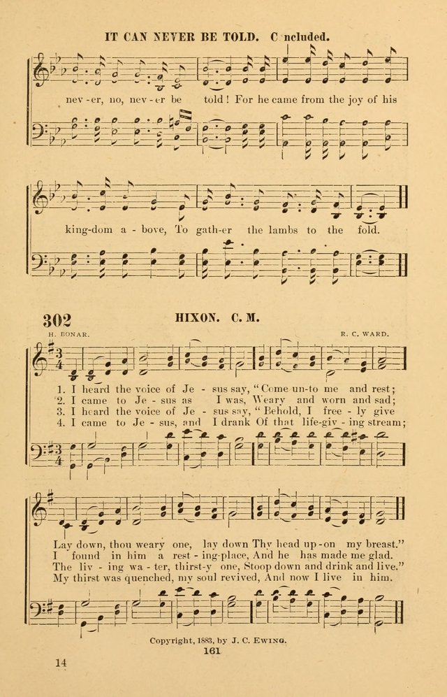 The Brethren Hymnody: with tunes for the sanctuary, Sunday-school, prayer meeting and home circle page 161