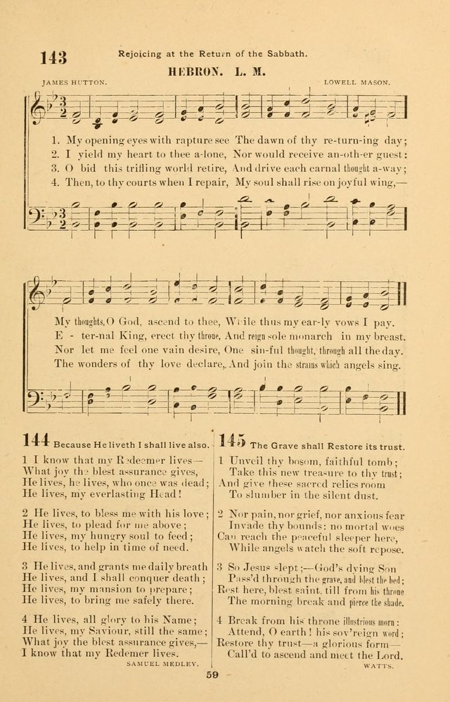 The Brethren Hymnody: with tunes for the sanctuary, Sunday-school, prayer meeting and home circle page 59