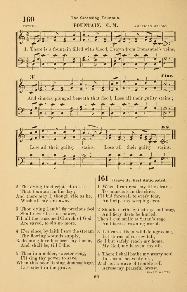 The Brethren Hymnody: with tunes for the sanctuary, Sunday-school, prayer meeting and home circle page 66