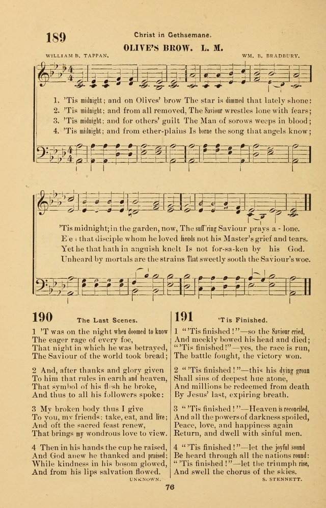 The Brethren Hymnody: with tunes for the sanctuary, Sunday-school, prayer meeting and home circle page 76