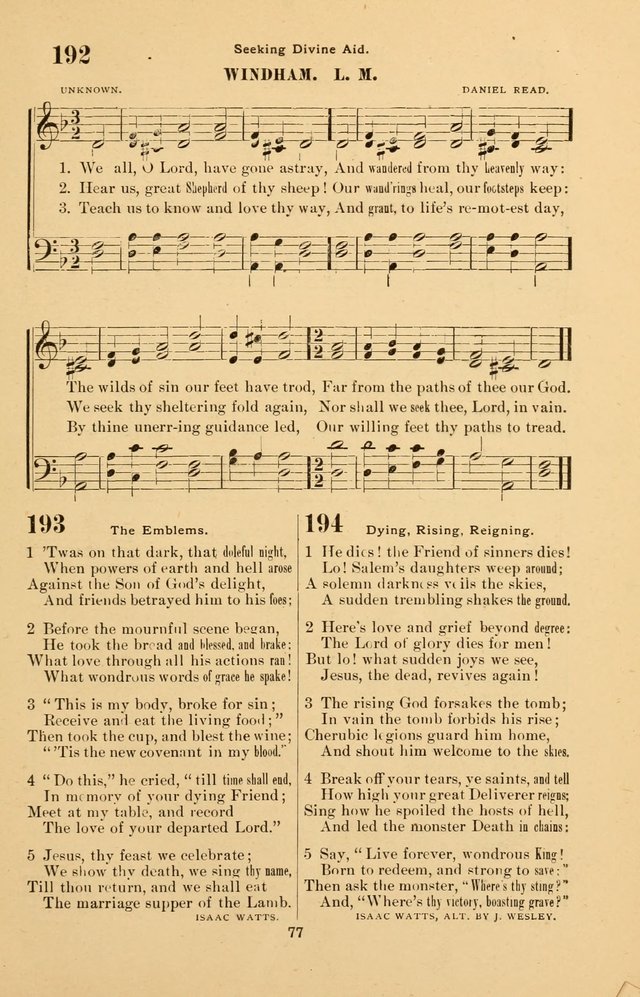 The Brethren Hymnody: with tunes for the sanctuary, Sunday-school, prayer meeting and home circle page 77
