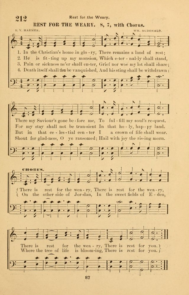 The Brethren Hymnody: with tunes for the sanctuary, Sunday-school, prayer meeting and home circle page 87